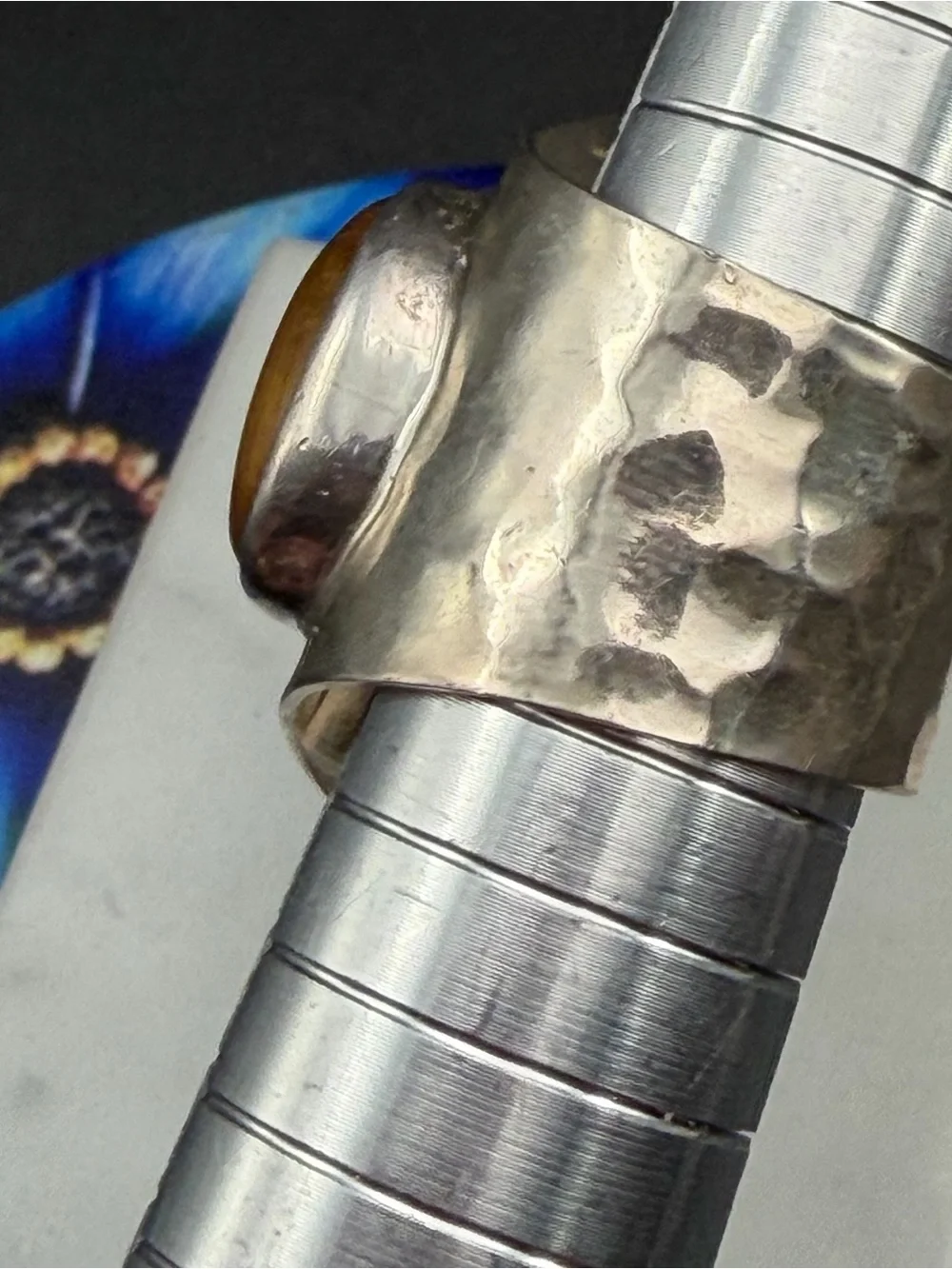 Vintage Plateria Los Ballesteros 925 Mexico Ring Size 6.25 eagle Assay #S76